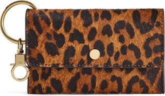 Madewell The Zip Leather Card Case Wallet in Caramel Multi at Nordstrom
