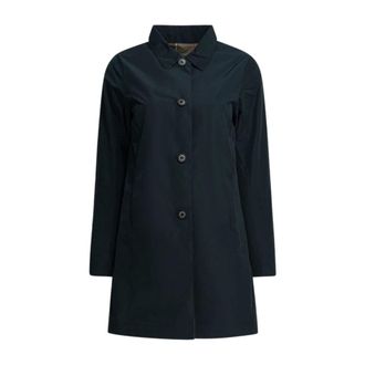 Barbour Single-Breasted Coats, female, Blue, Size: XL Babbity Showerproof Jacket