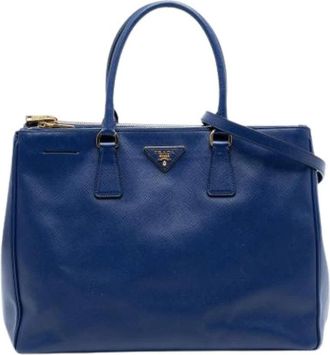 Prada Pre-owned Tote Bags, female, Blue, Size: ONE SIZE Pre-owned Vintage Tote Bag