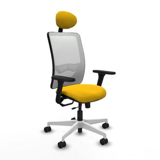 Piqueras y Crespo Silla De Oficina Piqueras Y Crespo Zulema Blanco Soporte Lumbar