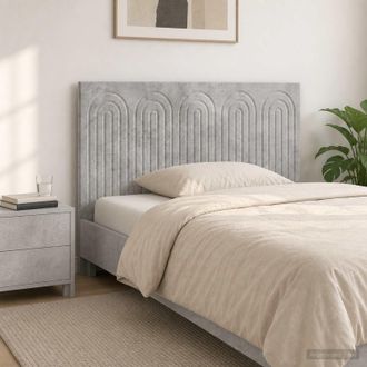 vidaXL Vidaxl Testiera Da Muro Alkmaar Grigio Cemento Legno Ingegnerizzato