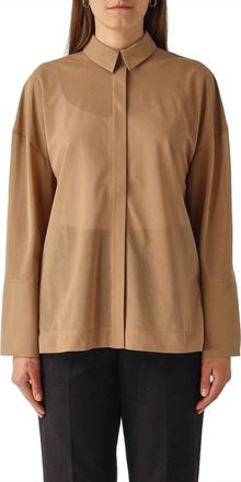 Max Mara Dames, Blouses & Shirts, Bruin, Maat: S Katoen