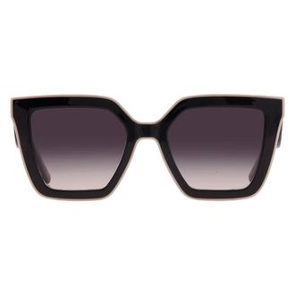 Longchamp Grey Gradient Irregular Ladies Sunglasses LO792S 001 53