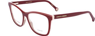 Carolina Herrera Womens 53 mm Burgundy Beige Eyeglasses