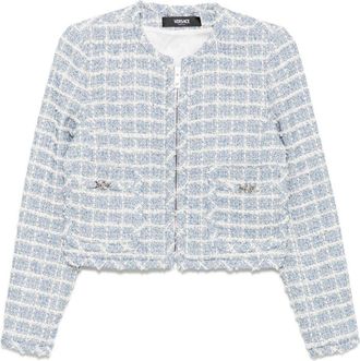 Versace Womens Tweed Blazer
