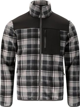 Whistler Astrali Checked Fleece Jacket Fleecejacke f&uuml;r Herren | grau/schwarz