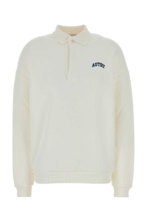 Autry White Cotton Polo Shirt