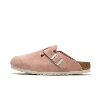 Birkenstock Roze Klei Instap Sandalen - Dames - Slip ons - Roze - 38 EU - Leer - Schoenen