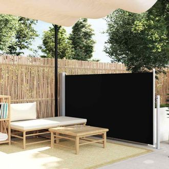 vidaXL Toldo Lateral Retr&aacute;ctil De Jard&iacute;n Negro 120x500 Cm Vidaxl