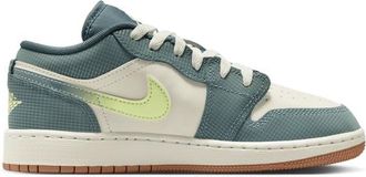Nike Jordan Boys AJ 1 Low SE - Boys Grade School Basketball Shoes Sea Glass/Light Lemon Twist/Hasta Size 3.5
