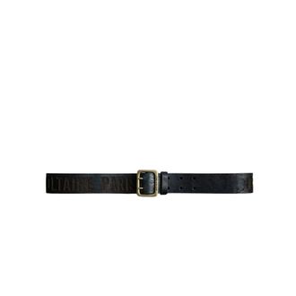 Zadig&Voltaire Accessoires, Heren, Blauw, M, Leer, Buckley Stamp Riem