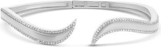 SHYMI Pav Outline Curl Cuff Bangle in Silver at Nordstrom