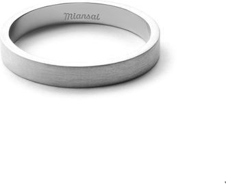 Miansai Band Ring in Sterling Silver/Brushed at Nordstrom, Size 10