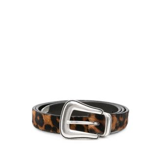 Eraldo Leopard-print Buckle-fastening Belt