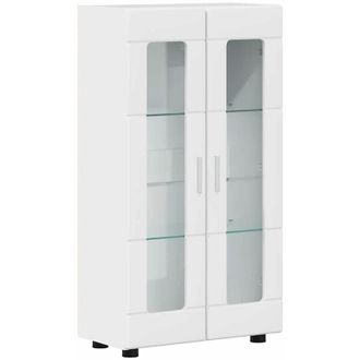 vidaXL Aparador Brillante 55,5 X 29 X 103 Cm Madera De Ingenier&iacute;a Vidaxl