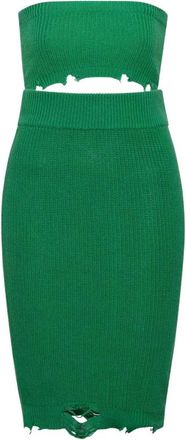 SER.O.YA Ser.o.ya, Kleedjes, Dames, Groen, M, Katoen, Groene Mini Jurk Grace