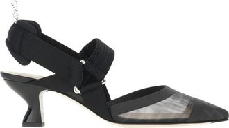 Fendi Colibr&igrave; Medium Slingback - Dames - Pumps - Zwart - 36 1/2 EU - Leer - Schoenen