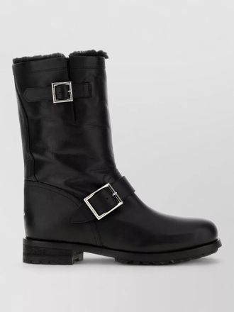 Jimmy Choo London leather biker boots