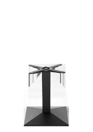Netfurniture Black Cast Iron Pyramid Table Base Medium Coffee Height 480 mm