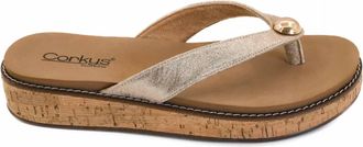 Corkys Footwear Womens Off The Deep End Sandals In Gold