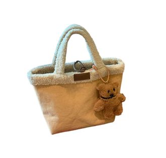Generic Vintage Cute Handheld Faux Wool Bag Womens Handbag