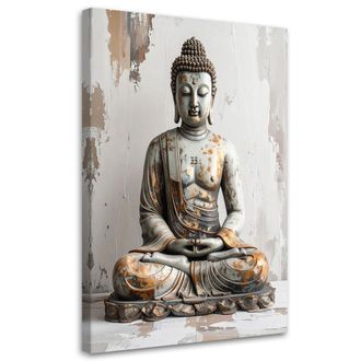 Feeby Impresi&oacute;n De Imagen, Buddha Zen Spa Sobre Fondo Gris, 80x120