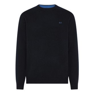 Sun 68 Truien & Vesten, Heren, Blauw, 2Xl, Wol, Trui met ronde hals