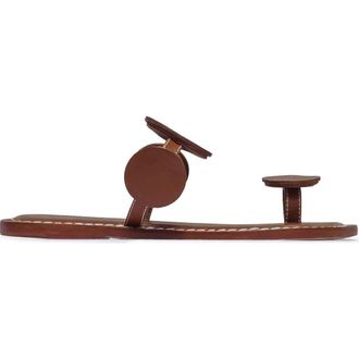 Bernardo New Moon Toe Loop Sandal in Mahogany at Nordstrom, Size 6.5