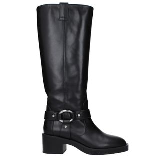 Stuart Weitzman Jax Damens Stiefel aus schwarzem Leder