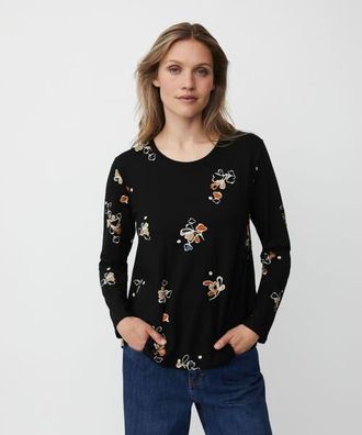 Masai Long Sleeve Round Neck Blouse in Autumnal at Nordstrom, Size X-Small