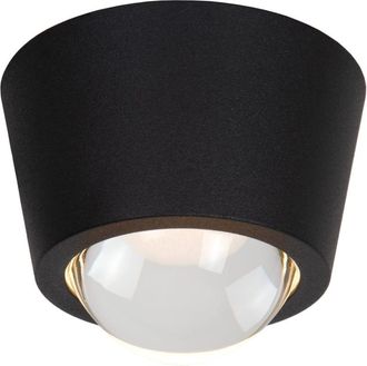 Lucide L&aacute;mpara de techo de aluminio con 1 led integrado, negro