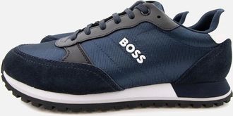 HUGO BOSS Mens Hugo Boss Parkour Raised Logo Trainer Dark Blue - Navy - Size: 10