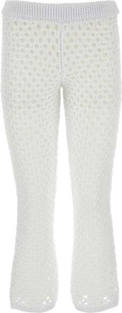 Valentino Garavani Womens White Mesh Escape Pant - Size Small