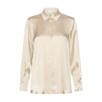 Marella Alfio Shirt - Dames - Blouses & Shirts - Wit - Maat: S Zijde