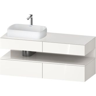 Duravit Duravit - Qatego Consola Mueble Bajo Lavabo, 2 Cajones, 2 Cajones