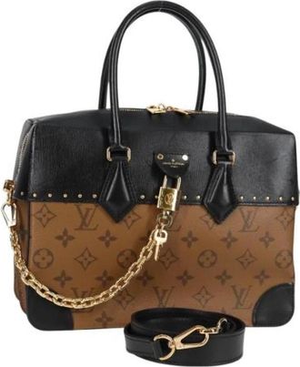 Louis Vuitton Tweedehands Canvas handtassen - Dames - Vintage Handtas - Bruin - ONE Size - Vintage