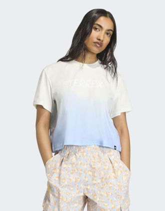 adidas Terrex Multi Tee Meadow Pack - T-shirt bianco sporco