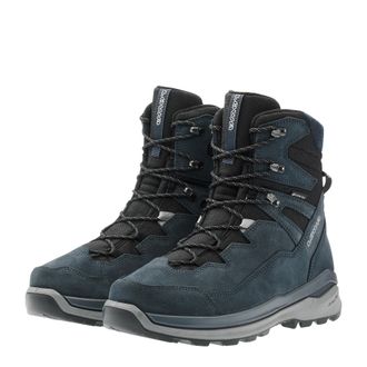 Lowa Winterstiefel LOWA OTTAWA EVO GTX, Herren, Gr. 42,5, blau (navy, grau), Leder, Textil, Schuhe Winterstiefel, wasserdicht, winddicht,atmungsaktiv dank 