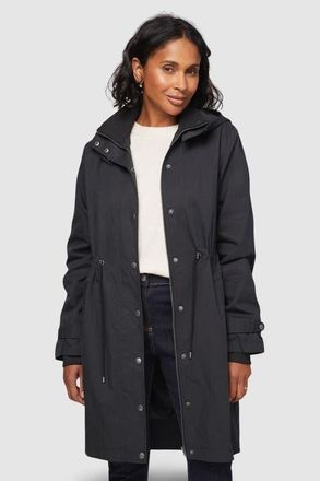 Wallis Knitted Collar Lightweight Coat in Black at Nordstrom, Size 10