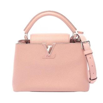 Louis Vuitton Pre-owned Capucines BB Taurillon Leder Handtas - Dames - Pre-owned - Roze - Maat: ONE Size