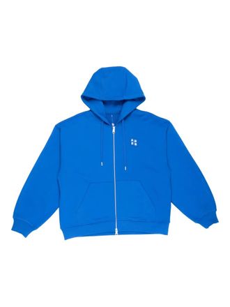Ader Error TRS Tag hoodie - men - Cotton - M - Blue