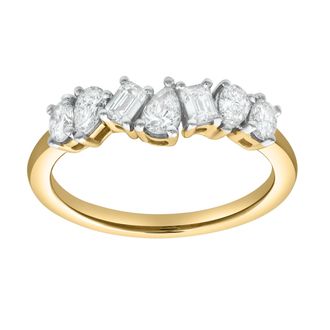 LuvMyJewelry Rhaenyra 14K Gold Lab Grown Diamond Ring - 0.75 Ct