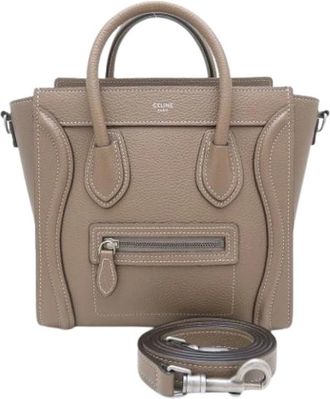 Celine Pre-owned Handbags, female, Gray, Size: ONE SIZE Pre-owned Vintage Handbag