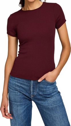 Gentle Fawn Shania Tee In Merlot