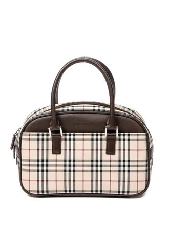 Burberry check-print tote bag - Neutrals