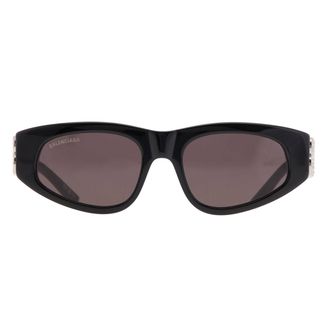 Balenciaga Grey Cat Eye Ladies Sunglasses BB0095S 018 53