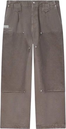 Kenzo Weave Cotton Double Knee Pants, Brand Size 36 ( US Size 26 )