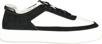 Calvin Klein Polyurethaan Sneaker - Heren - Sneakers - Wit - 45 EU - Leer - Schoenen