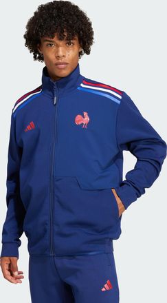 adidas adidas Performance Mens France Rugby Anthem Jacket - Navy - Size X-Small