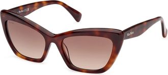 Max Mara MM0063 LOGO14 52F Womens Sunglasses Tortoiseshell Size 57